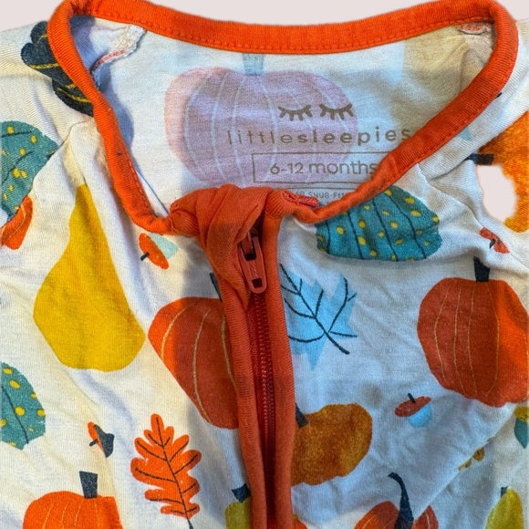 Little Sleepies Autumn harvest 6-12 month onesie - Picture 4 of 7